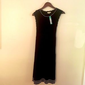 Shosanna Colianmma Textured Navy Blue Knit Dress